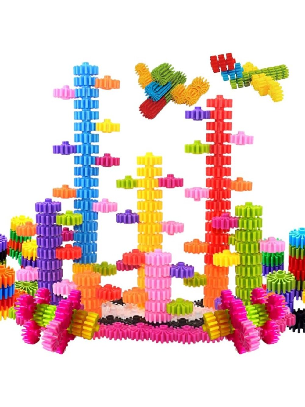 STEM Building Blocks for Kids - Safe Interlocking Construction Set, Montessori